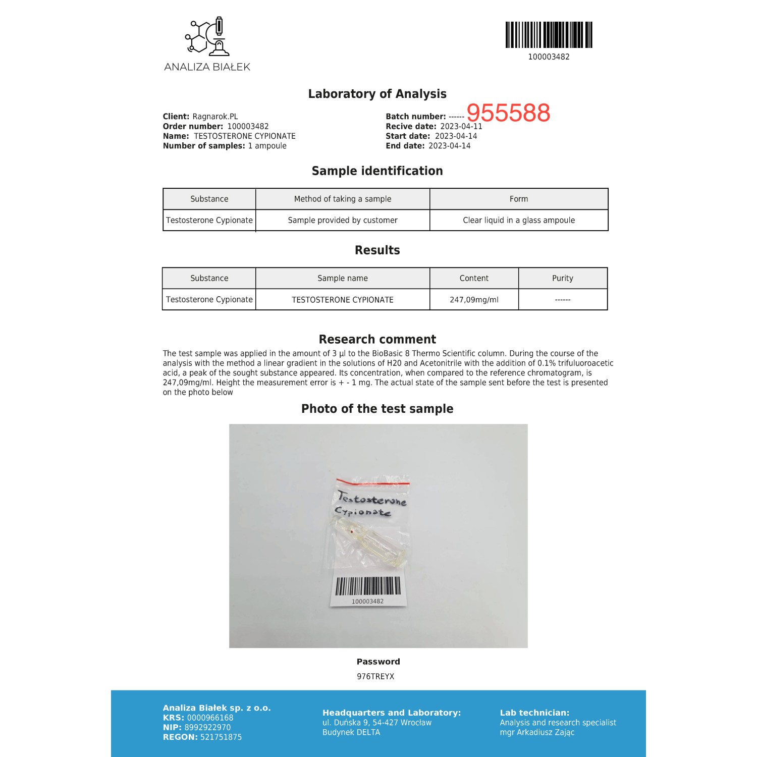 Cypilos 200 mg/ml (Testosterone Cypionate)