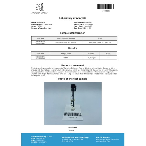 Andriolos 250 mg/ml (Testosterone Undecanoate) 10ml vial