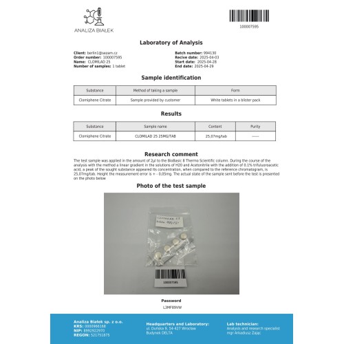 Clomilad 25 mg (Clomiphene Citrate)