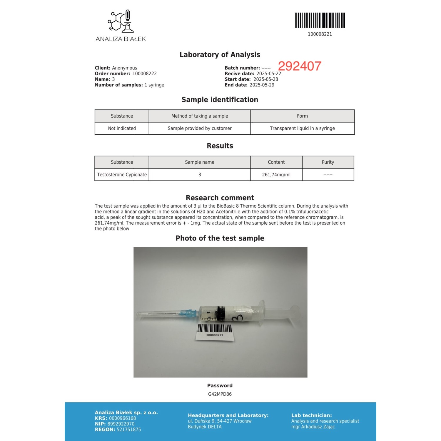 Cypilos 200 mg/ml (Testosterone Cypionate)
