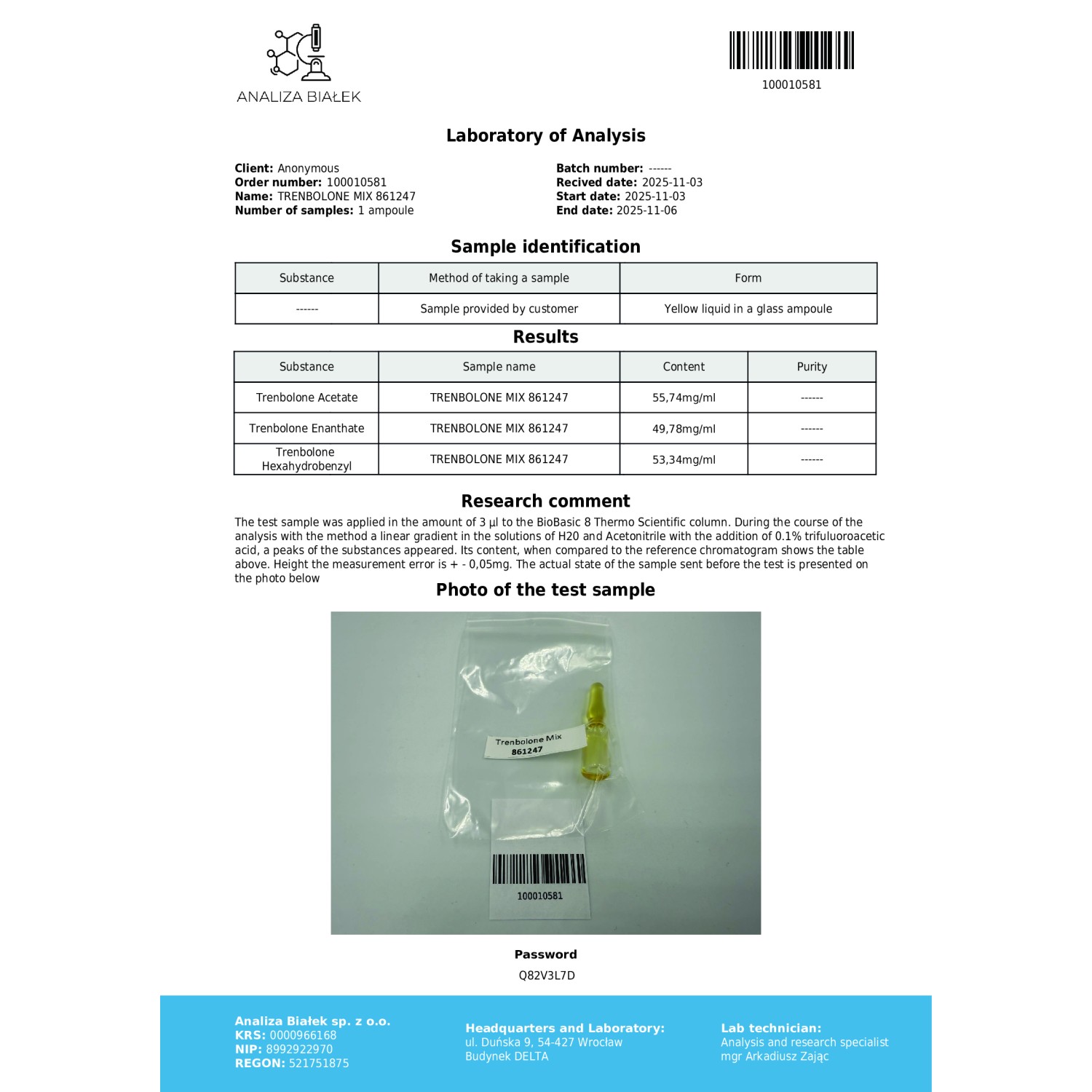 Tremilad 150 mg/ml (Trenbolone Mix)