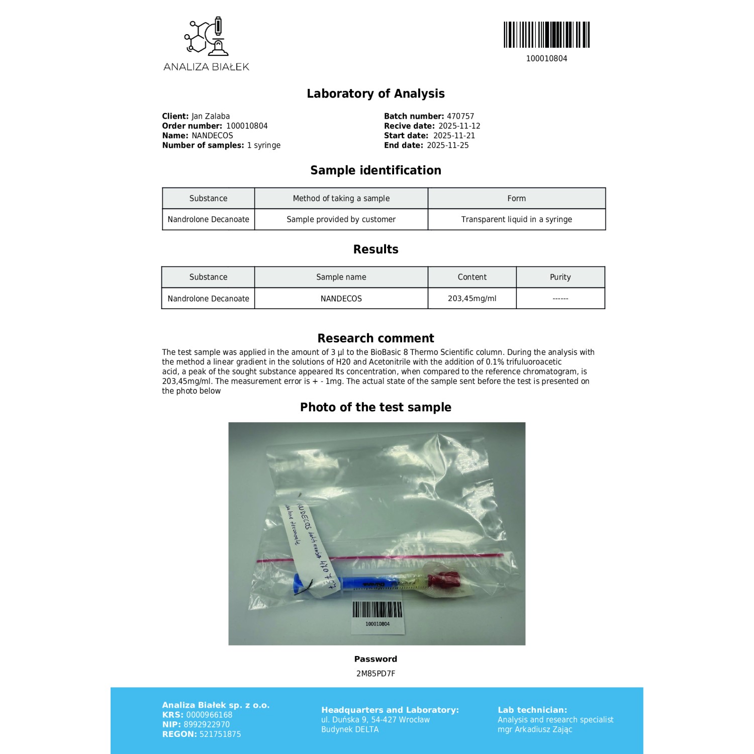 Nandecos 200 mg/ml (Nandrolone Decanoate)