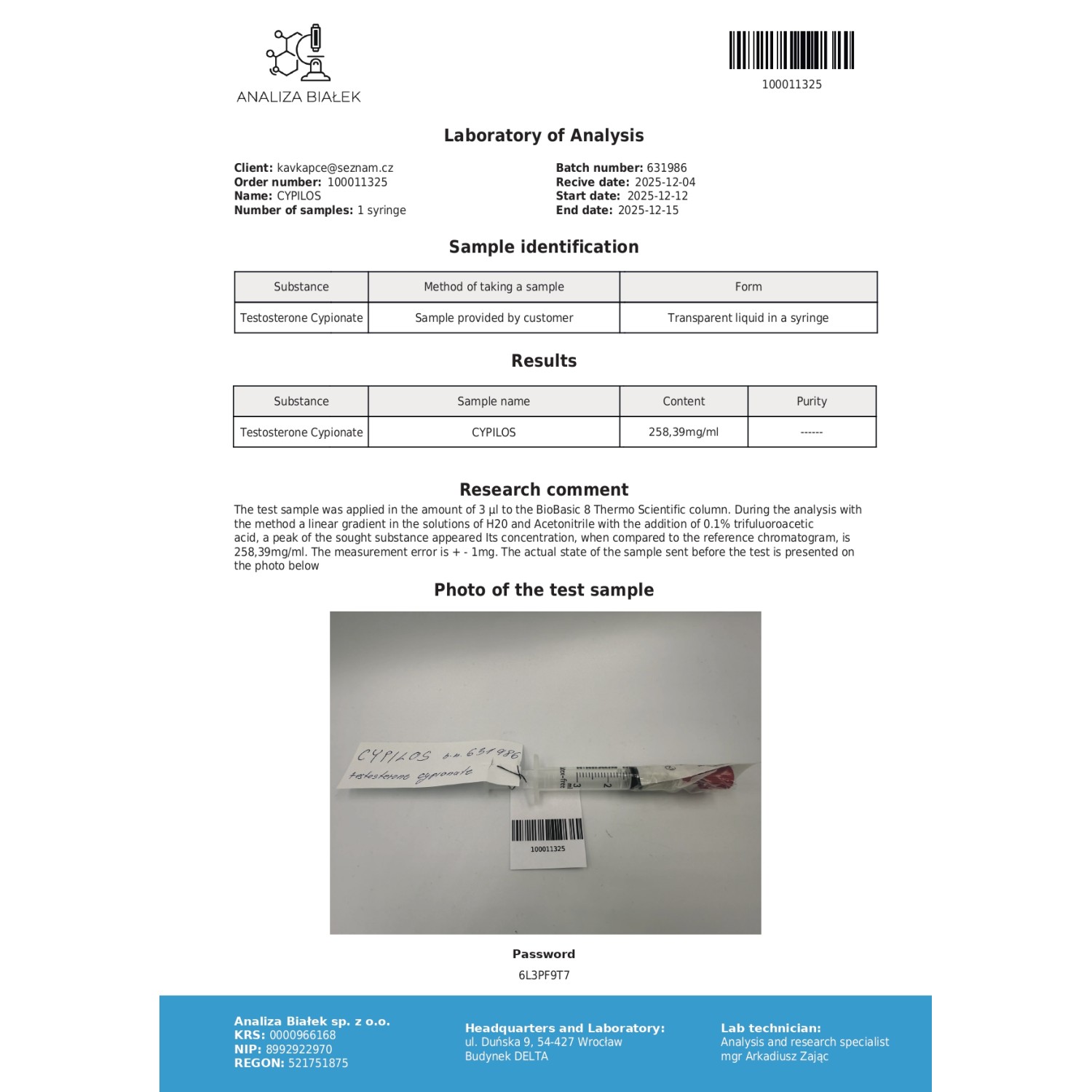 Cypilos 200 mg/ml (Testosterone Cypionate)