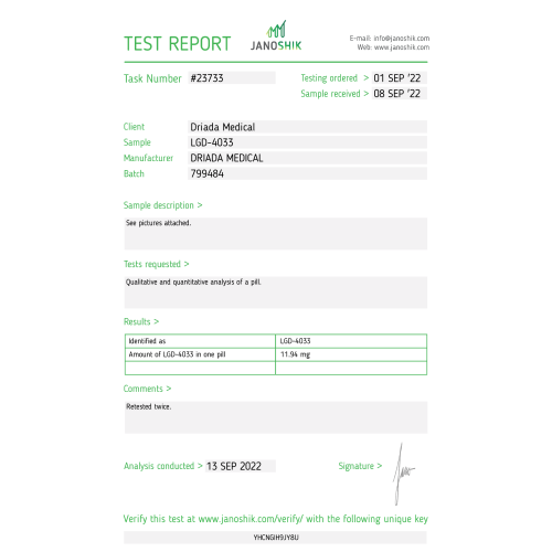 Ligandrol 10mg (LGD4033)