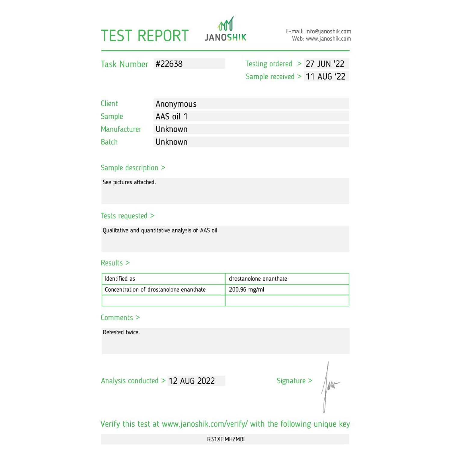 Drostargos 200 mg/ml (Drostanolone Enanthate)