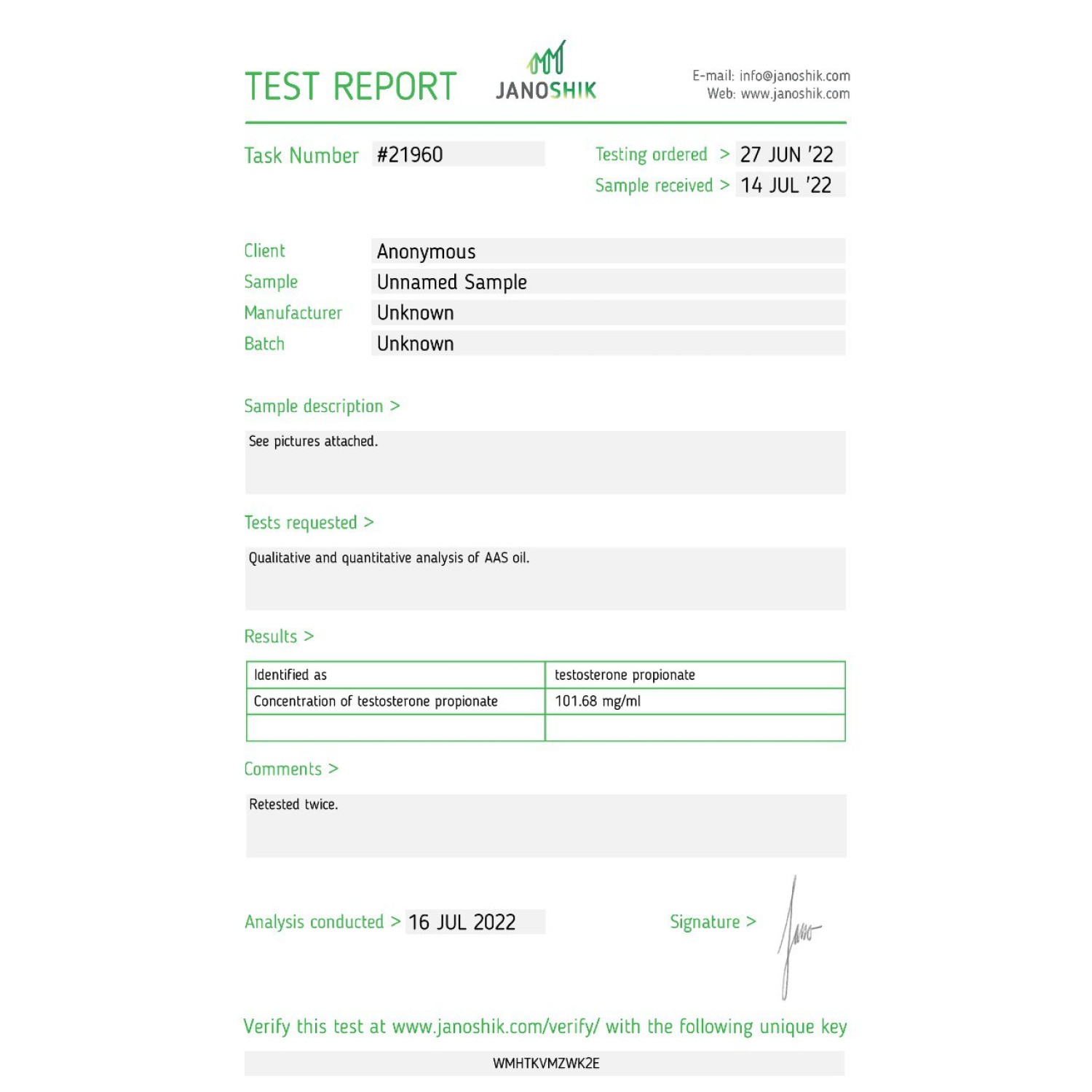 Propios 100 mg/ml (Testosterone Propionate)