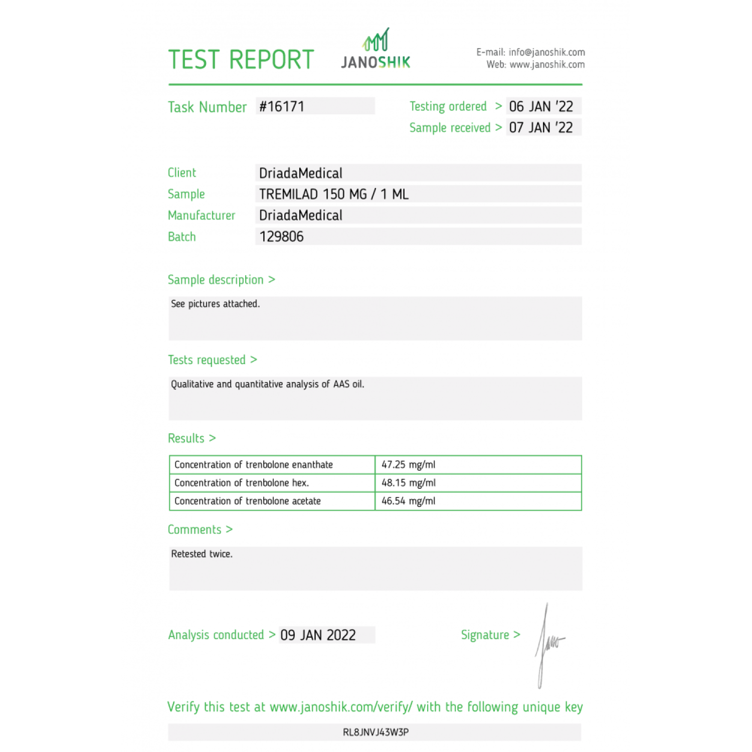 Tremilad 150 mg/ml (Trenbolone Mix)