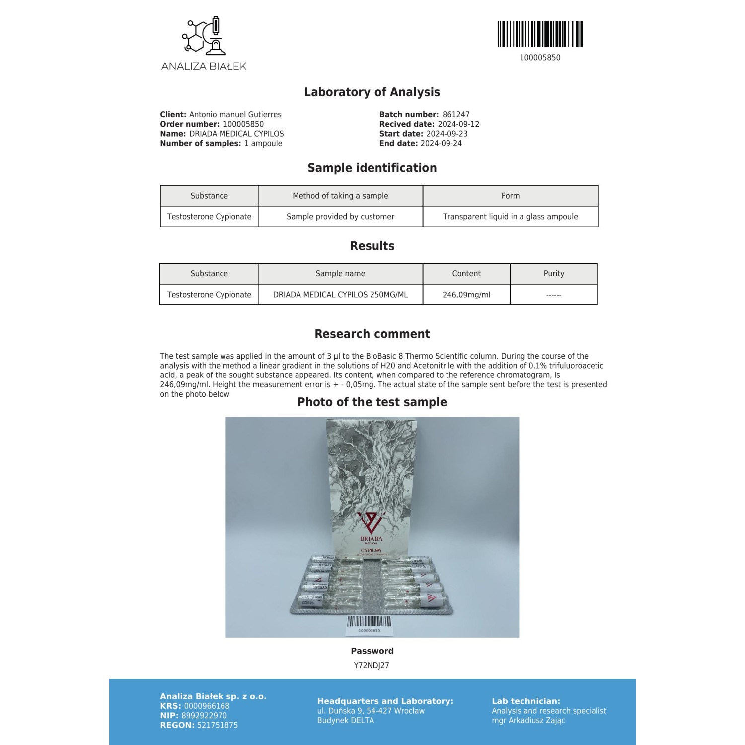 Cypilos 200 mg/ml (Testosterone Cypionate)