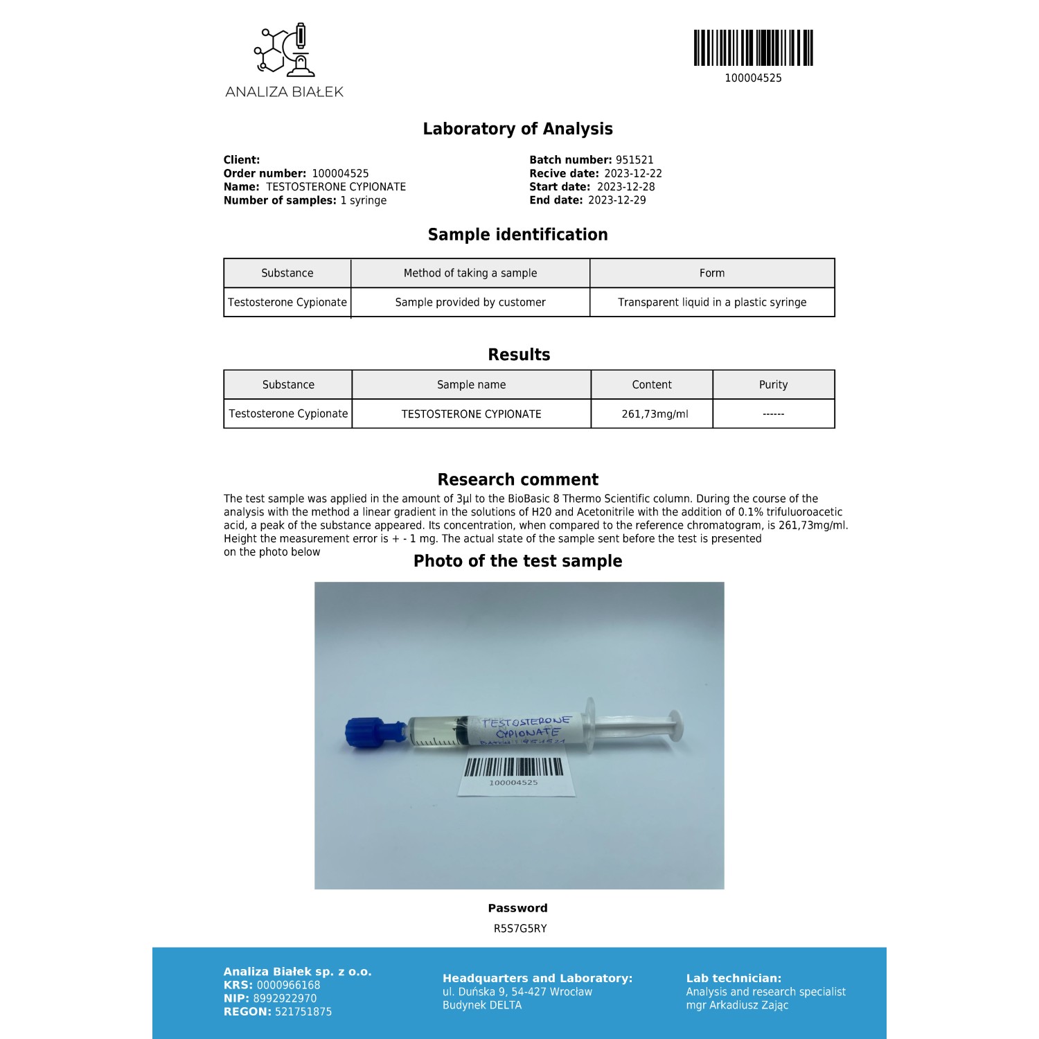 Cypilos 200 mg/ml (Testosterone Cypionate)
