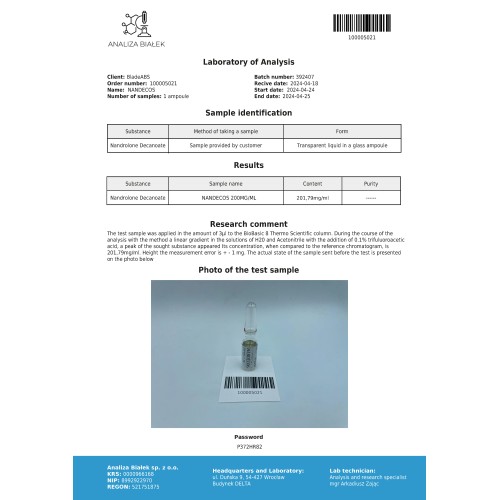 Nandecos 200 mg/ml (Nandrolone Decanoate) 10ml vial