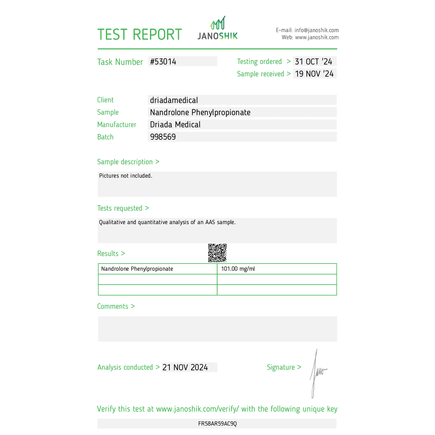 Nanphenylos 100 mg/ml (Nandrolone Phenylpropionate)