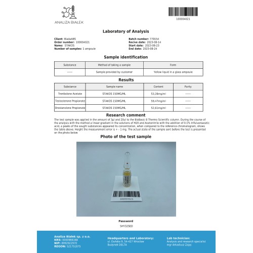Stakos 150 mg/ml (Cut Stack) 10ml vial
