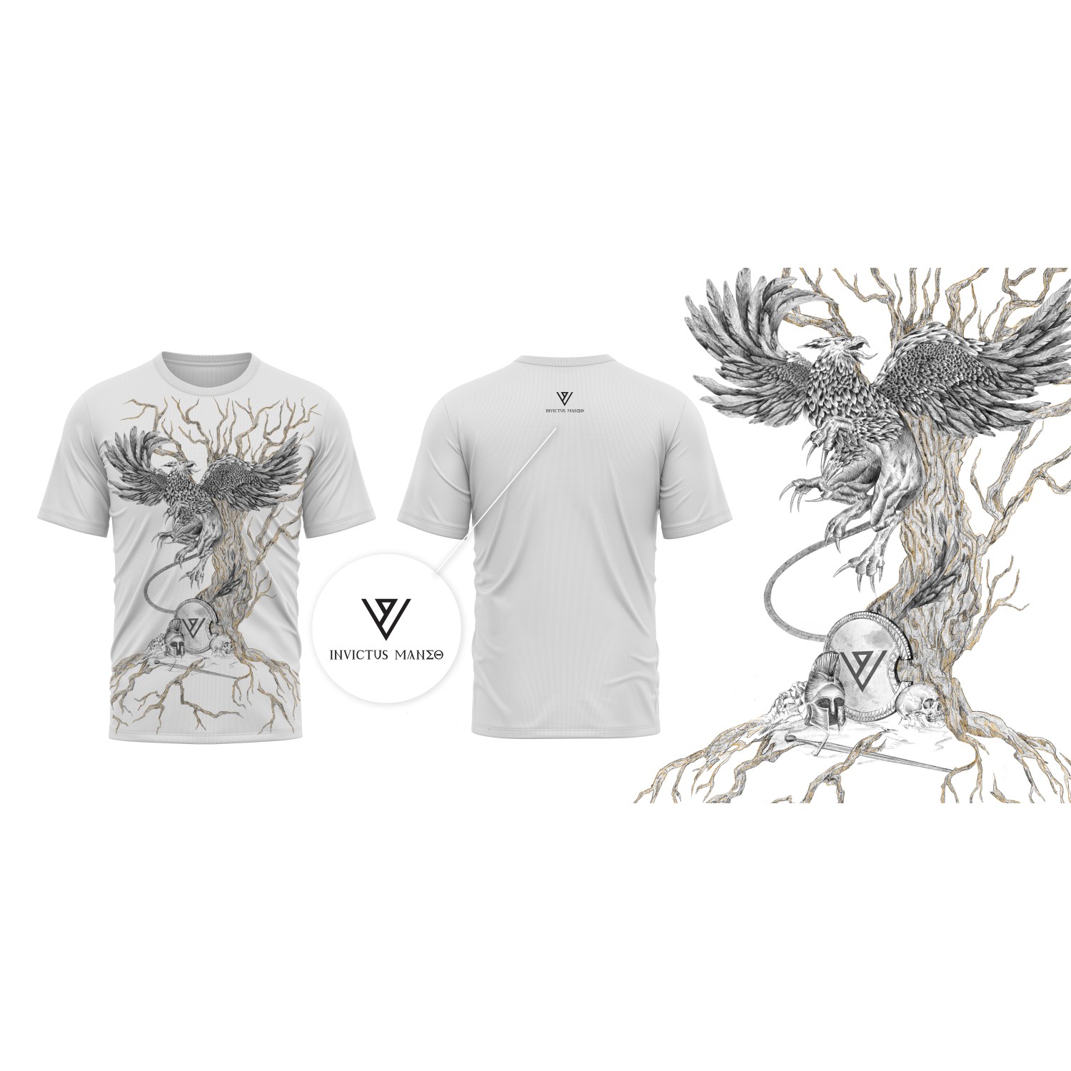 T-Shirt - Invictus maneo (Size: M)